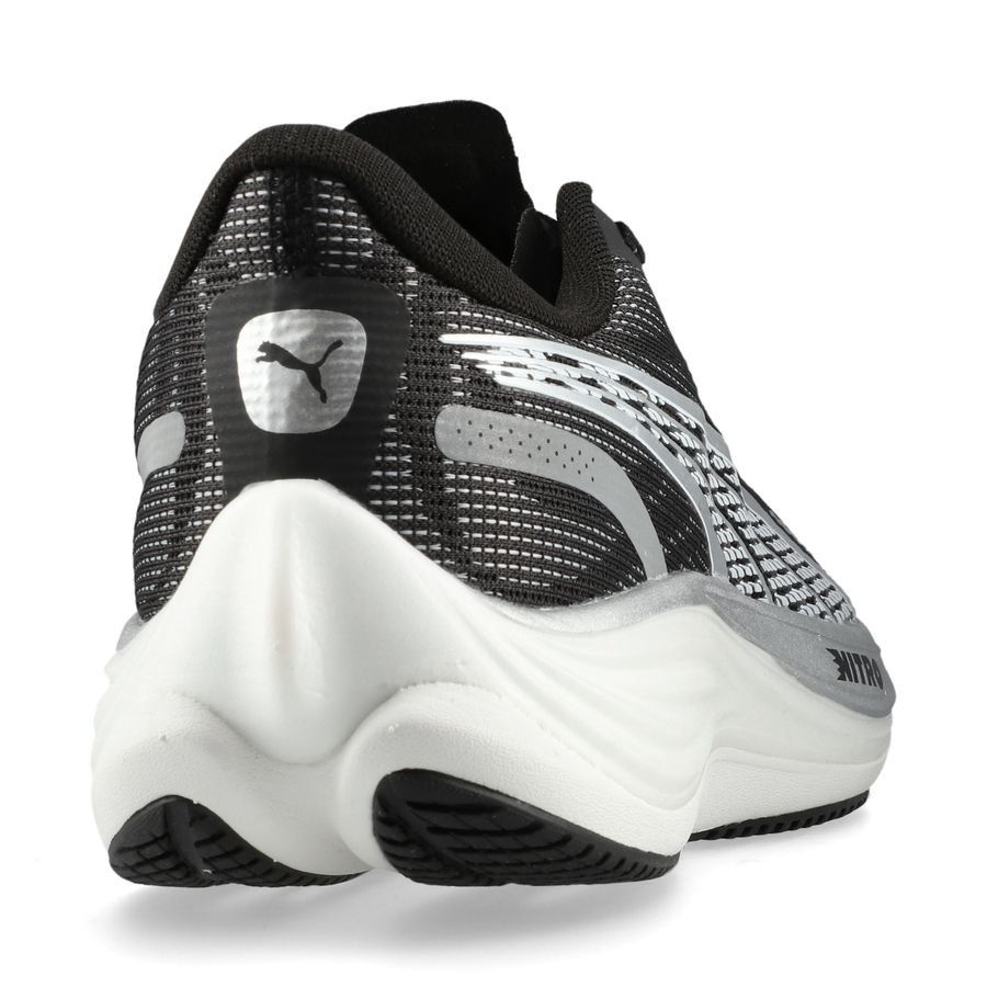 PUMA Chaussures de Running Velocity Nitro 3 - Noir/Blanc/Argenté