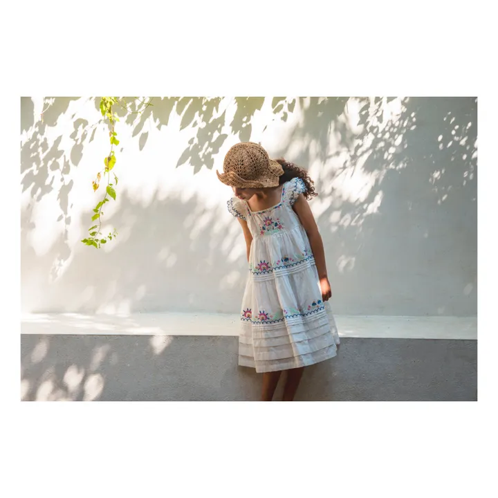 Lali Robe Nanette Fleurie Brodée | Crème