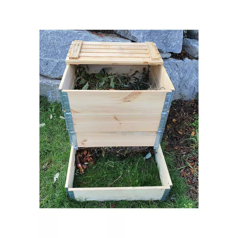 Composteur évolutif en bois naturel de 570 litres