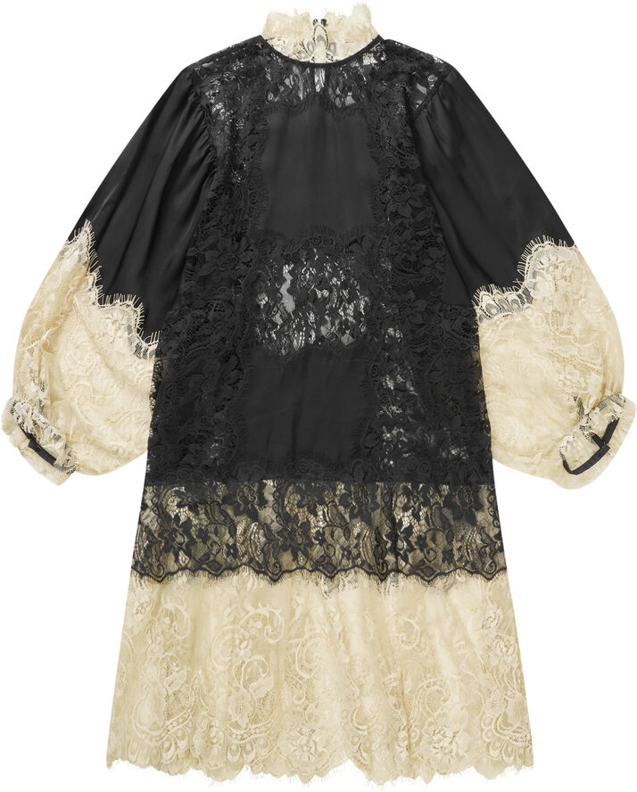 MUNTHE SAGOS Lace Dress Black