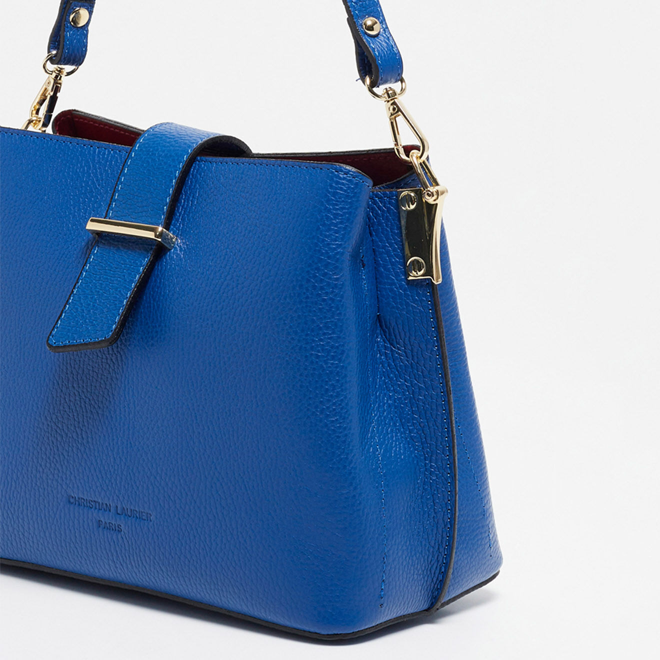Christian Laurier Sac à main en Cuir Lessie bleu  - 25x21x12.5 cm