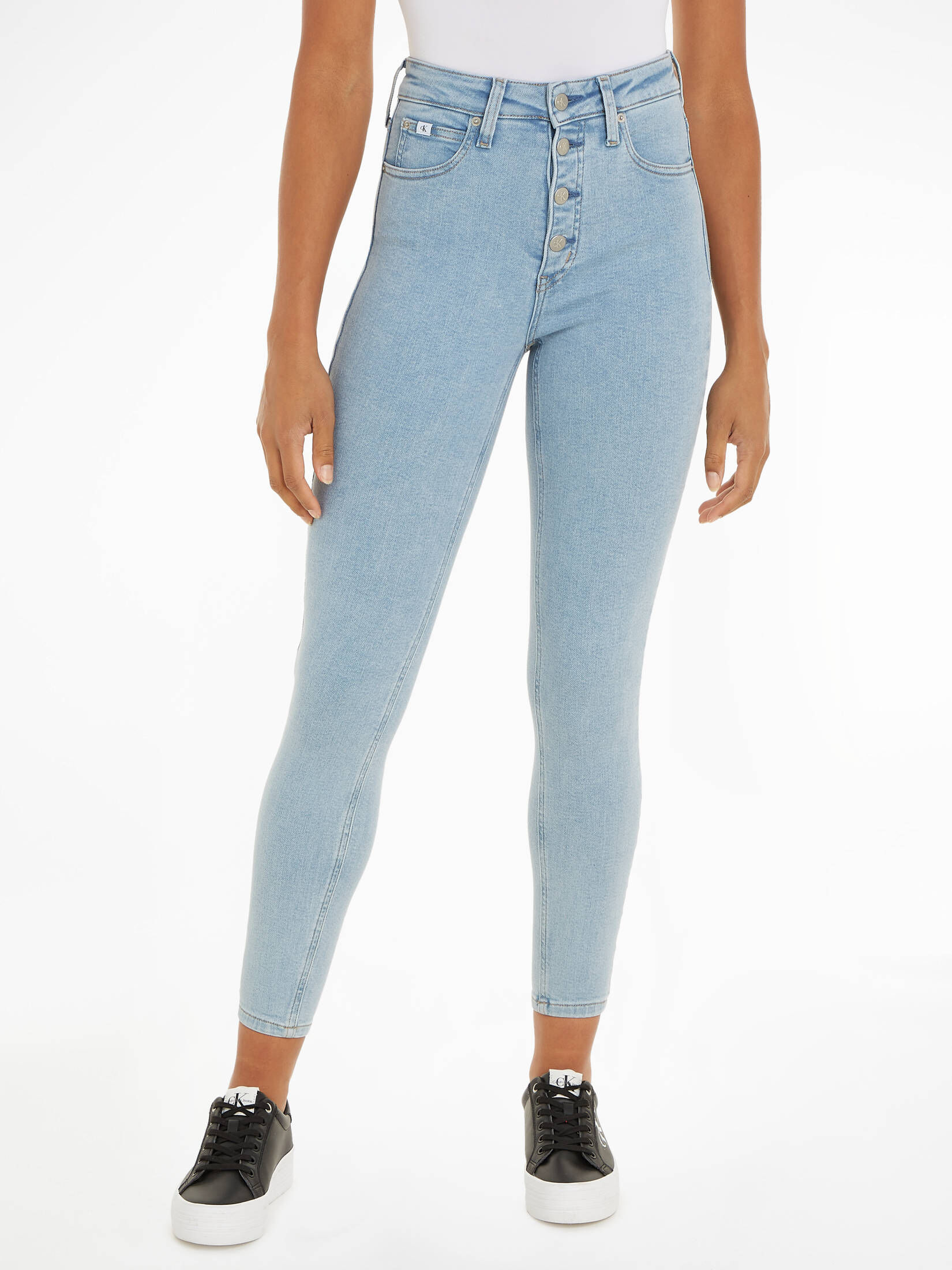 CALVIN KLEIN JEANS| Damen Jeans HIGH RISE SUPER SKINNY ANKLE