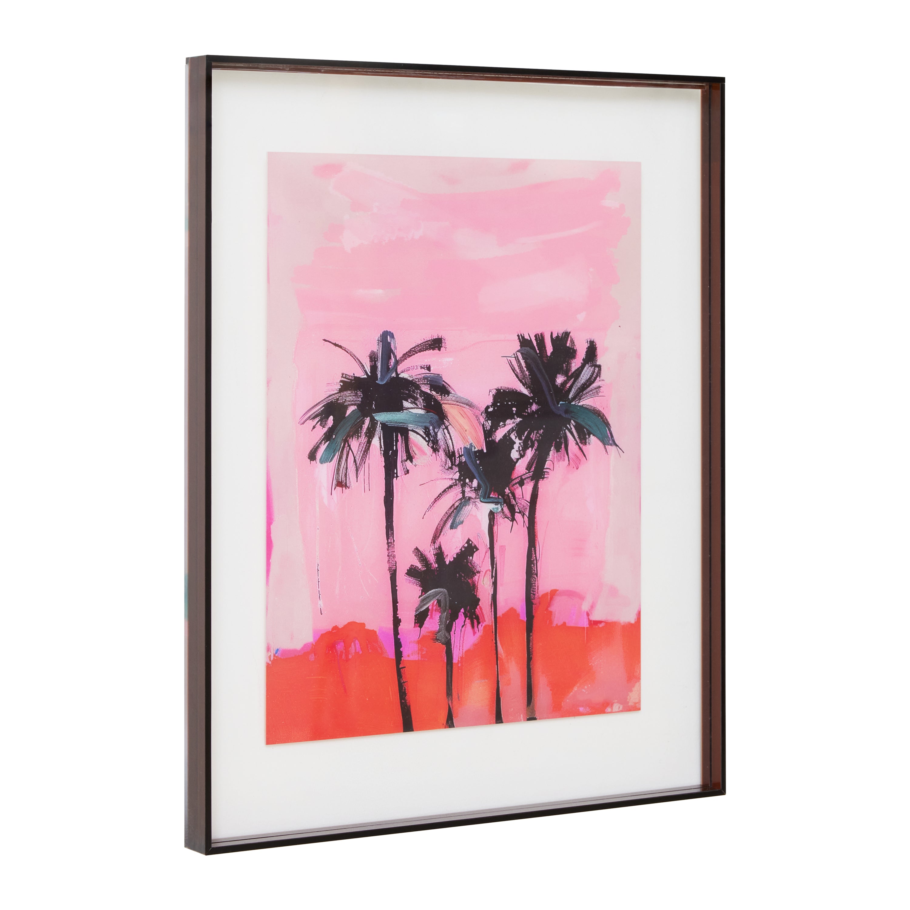 HKliving Acrylic Lijst 40 x 50 cm - Brown Palms