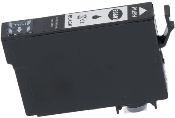 PrintAbout - Inktcartridge T0801 - Zwart - Geschikt voor Epson