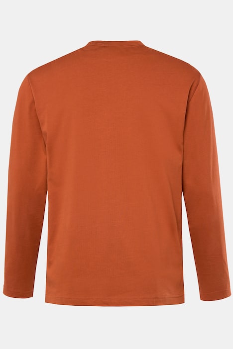 JP 1880 Henley, Langarm, Vintage Look, bis 8 XL