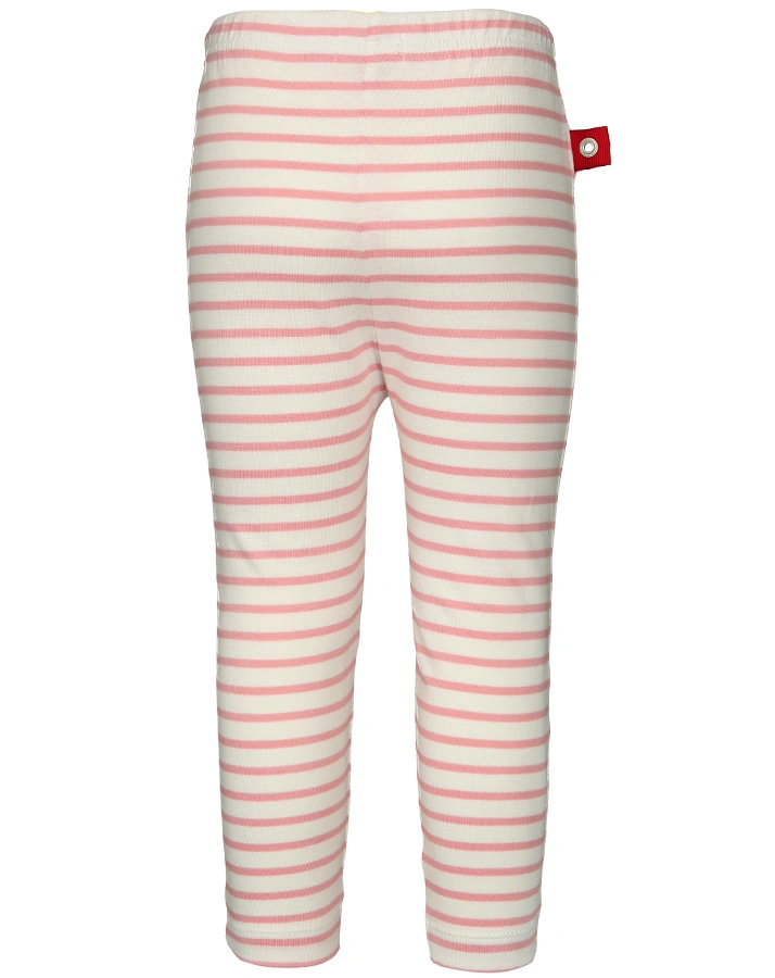 Jersey-Hose SLOUCH gestreift in rosa/weiß