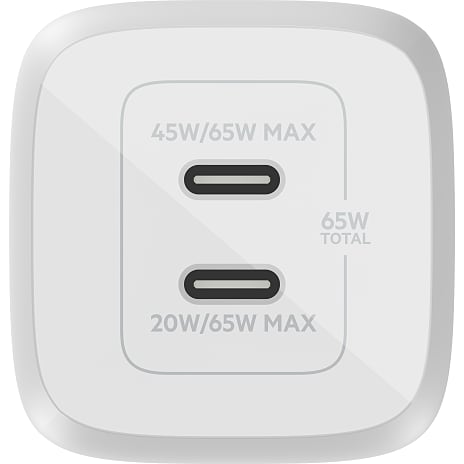 Belkin Dual USB-C oplader 65 W