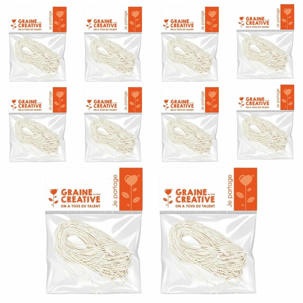 100 élastiques blancs pour masques 60 cm