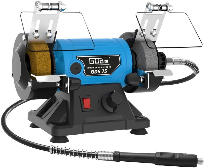 Güde Slijpmachine dubbele slijper GDS75 inclusief accessoiresset