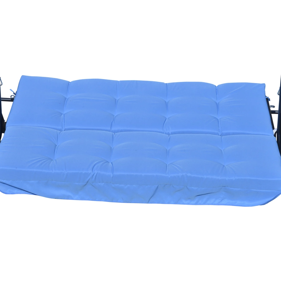 Outsunny Sitzkissen mit 6 Bändern blau