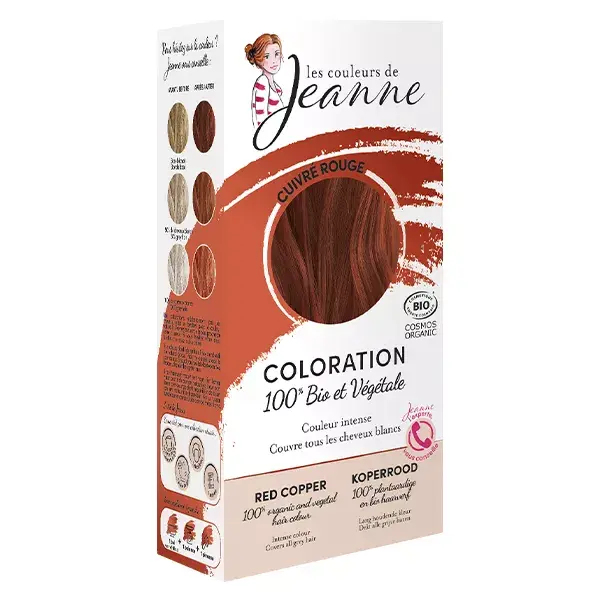 Les Couleurs de Jeanne Coloration Végétale Cuivré Rouge Bio 100g