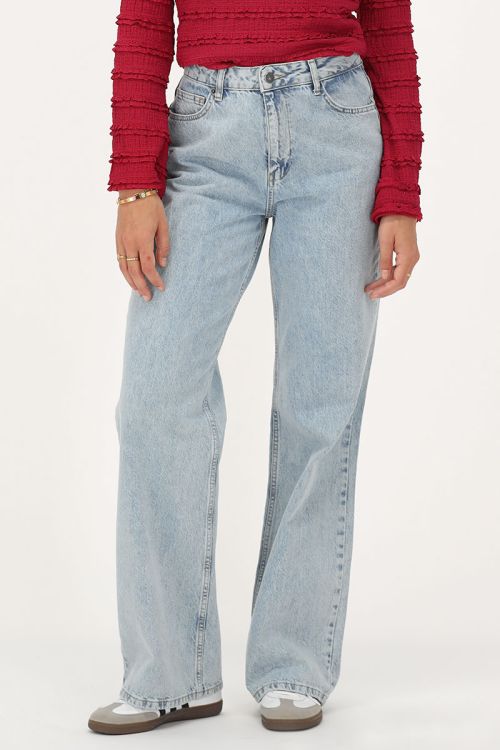Lichtblauwe classic wide leg jeans