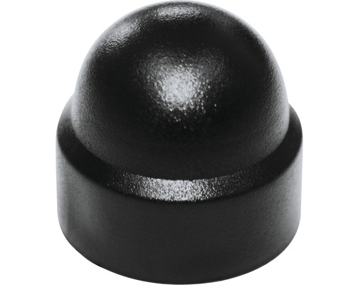 Zeskant beschermkap Ø 10 mm zwart, 50 stuks