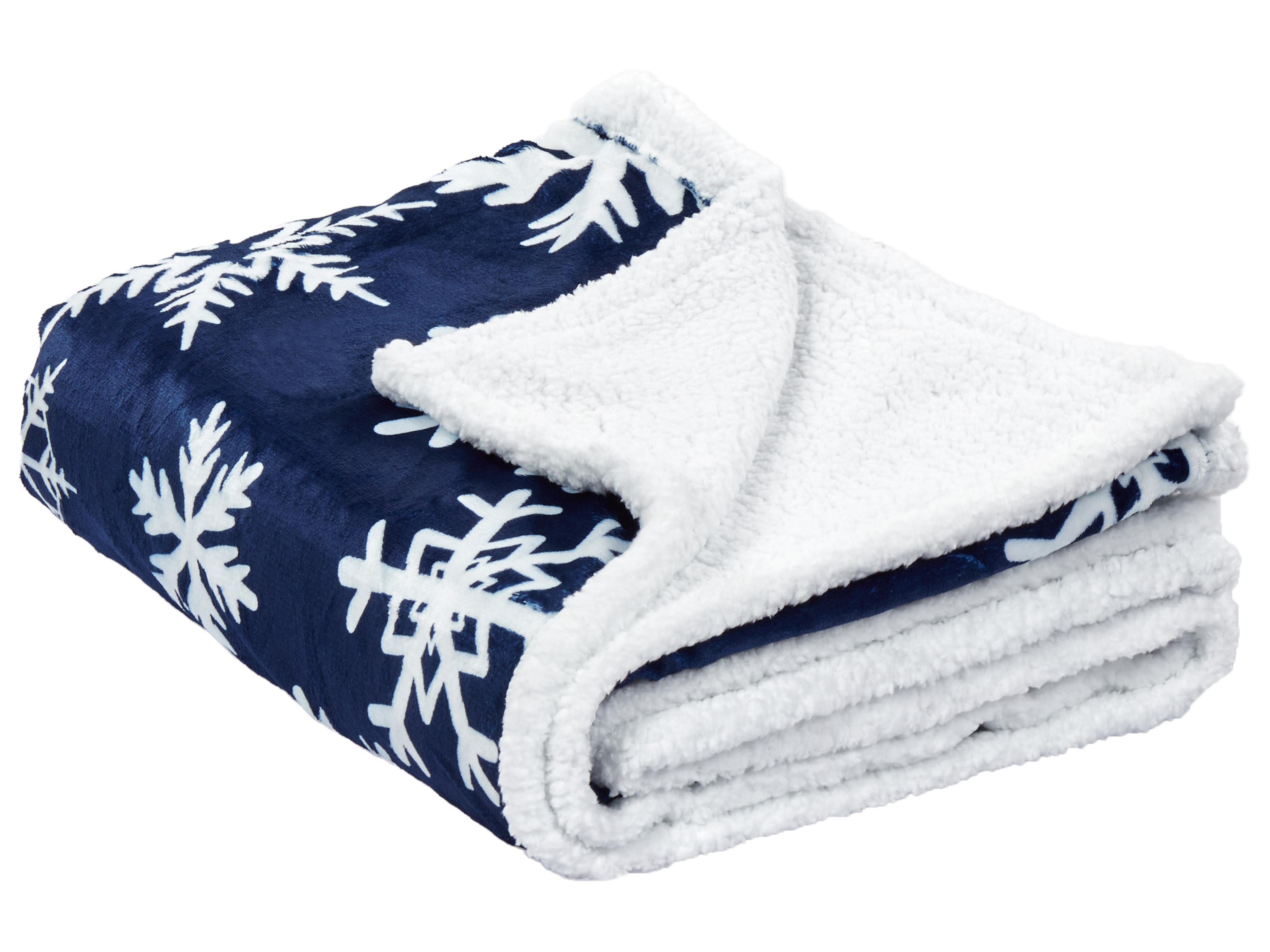 Plaid ANISE 150 x 200 cm Donkerblauw