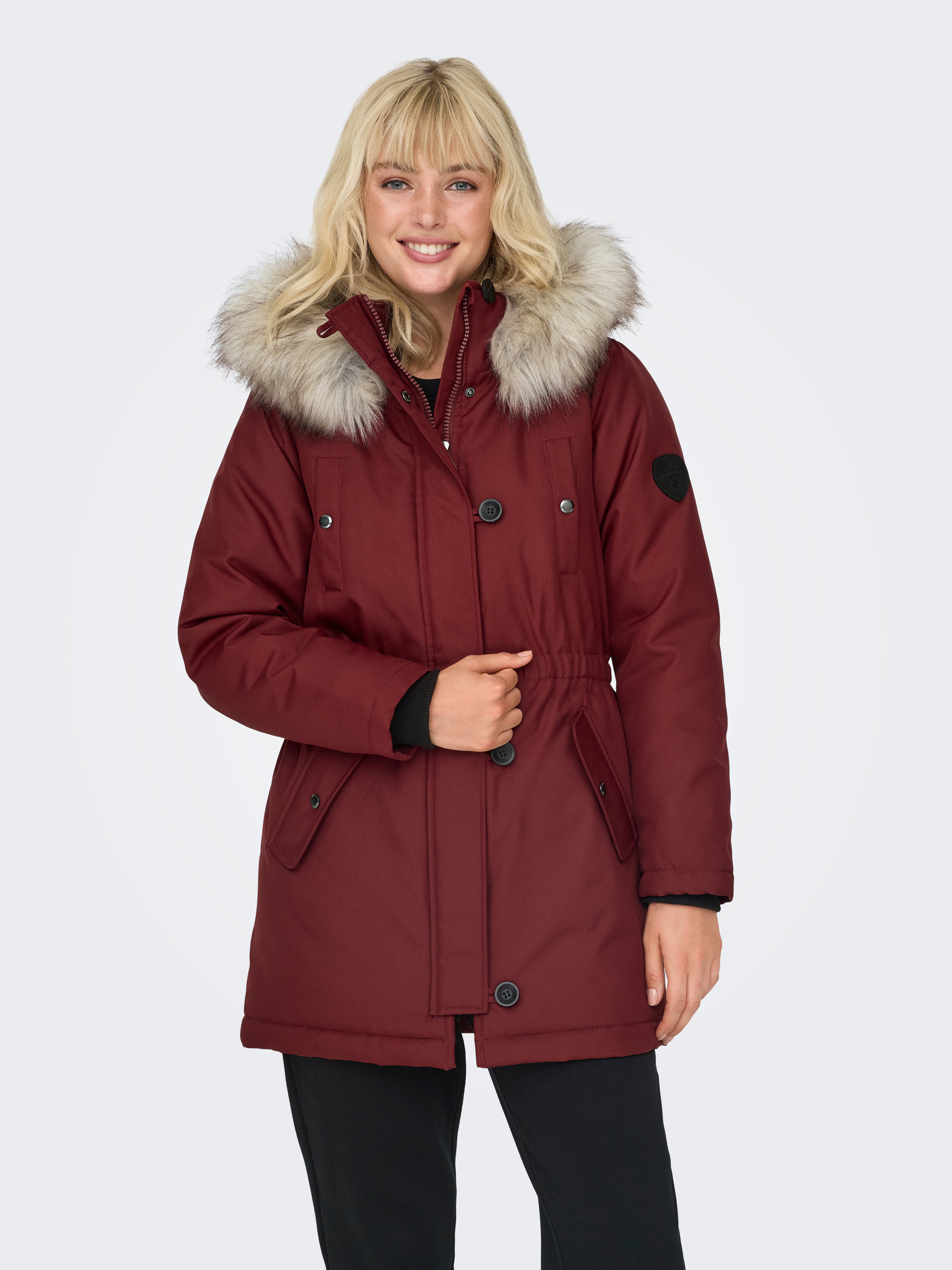 ONLIRIS Langer Parka Syrah