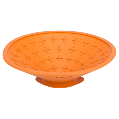 LickiMat Schleckmatte Splash orange 19x19cm