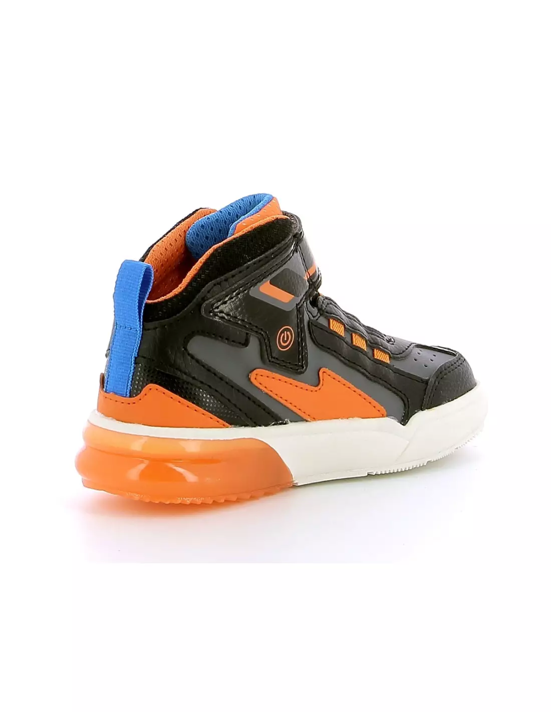 GEOX GRAYJAY - Sneakers Blackorangeflashyellow