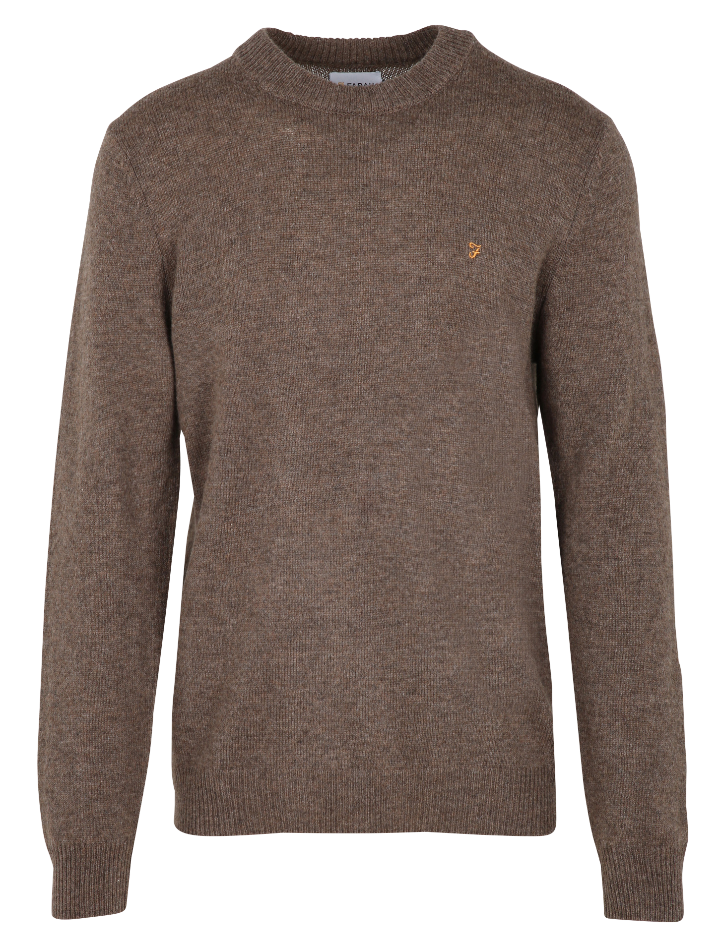 BIRCHALL - Pull col rond regular fit en laine | Gris