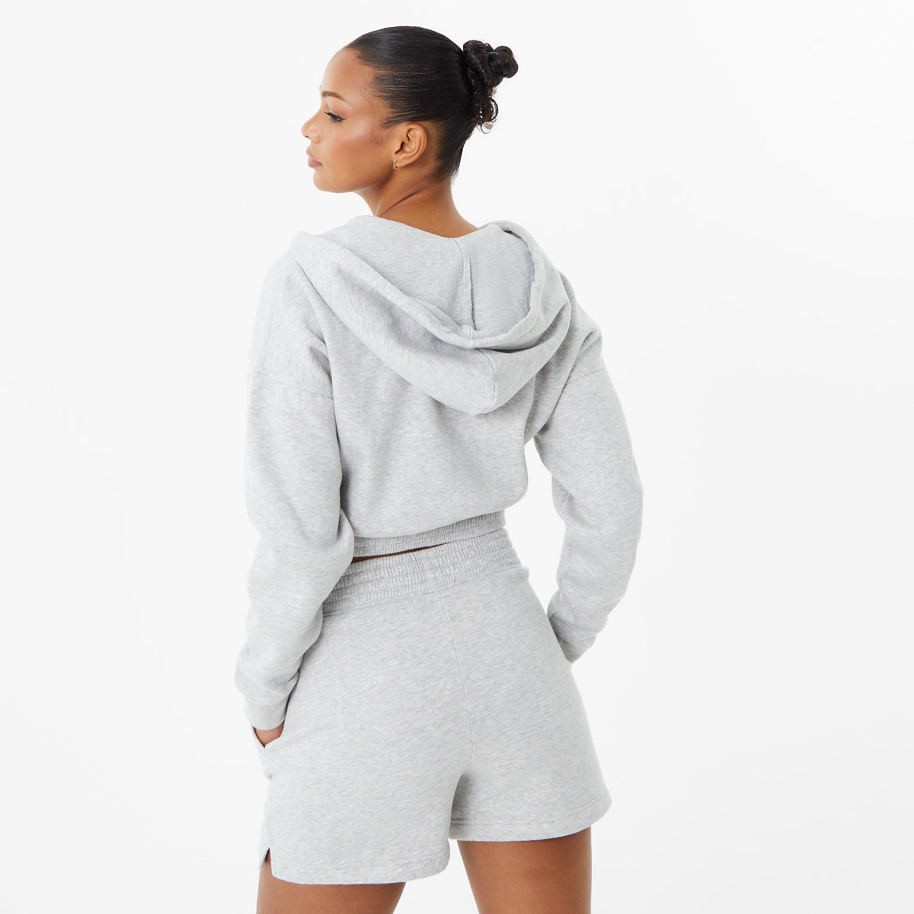 USA Pro x Sophie Habboo Fleece Cropped Zip Hoodie