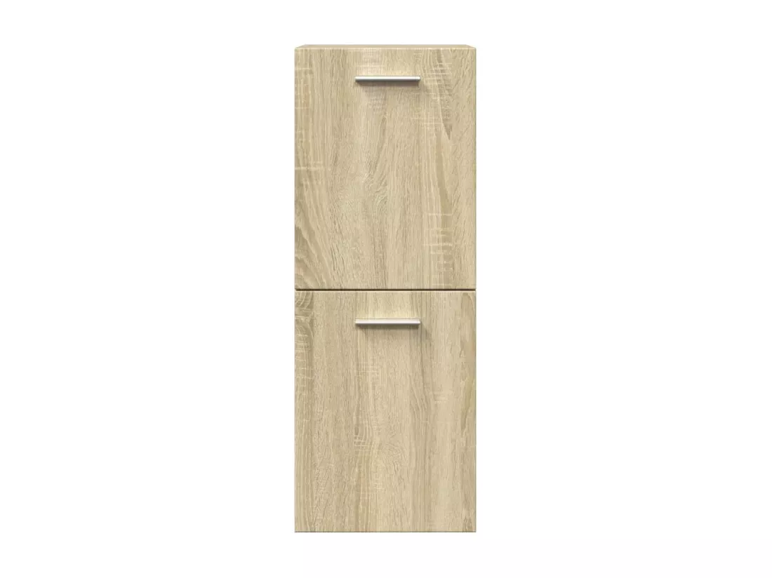 Ensemble de meubles de salle de bain 4 pcs chêne sonoma