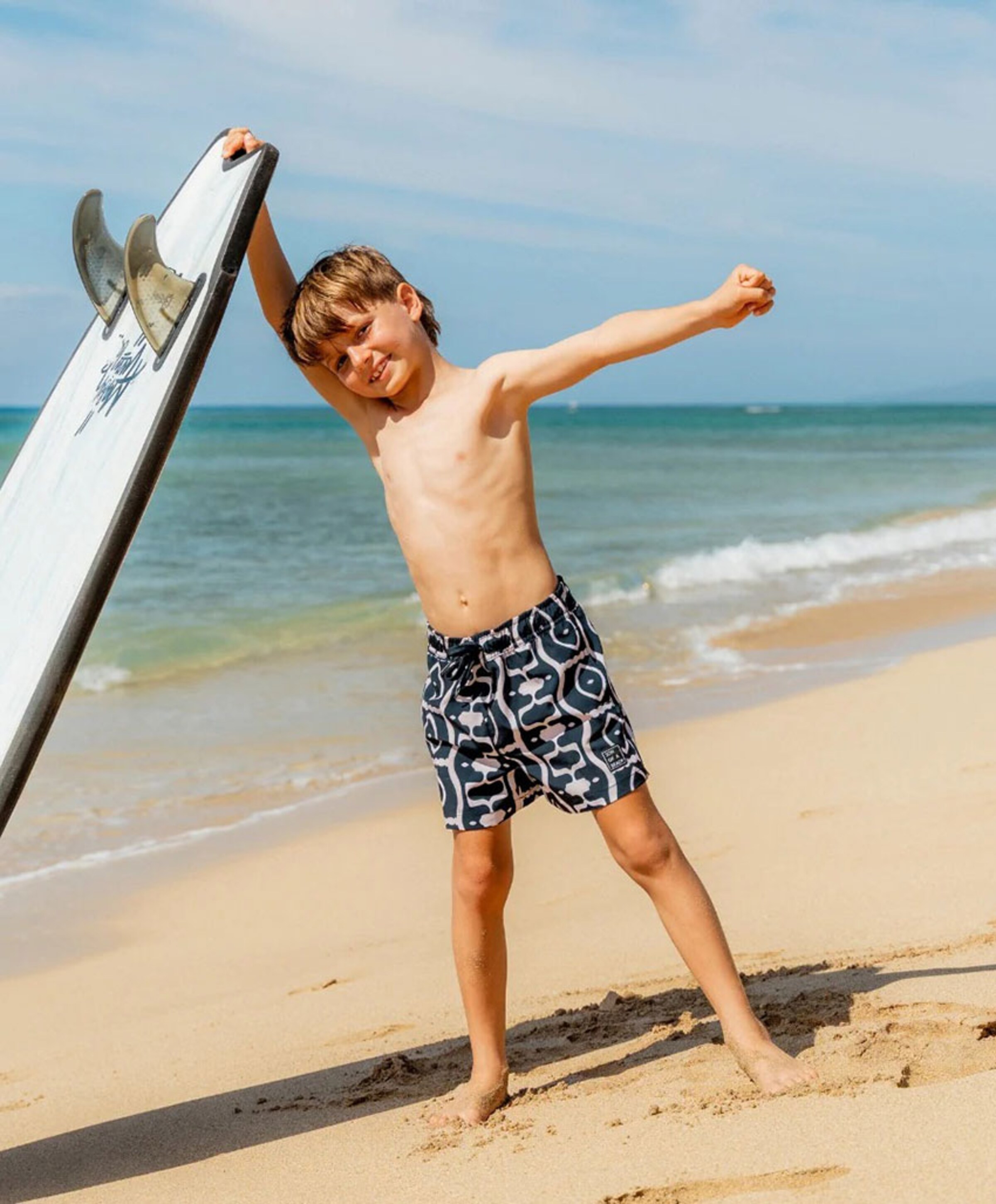 Son of a Beach Jongens zwemshort zwart