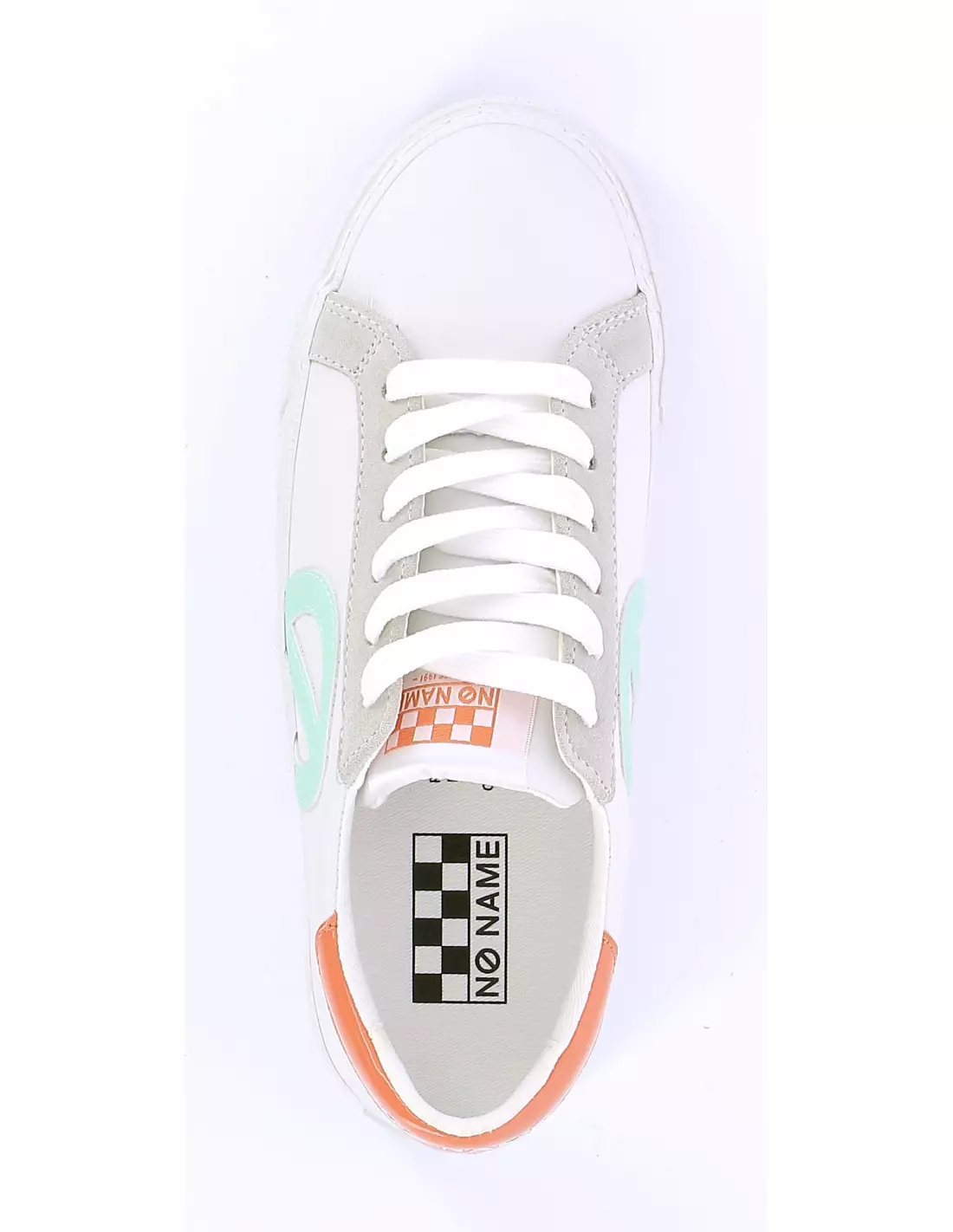 NO NAME STRIKE SIDE NAPPA - Baskets WHITEJADE