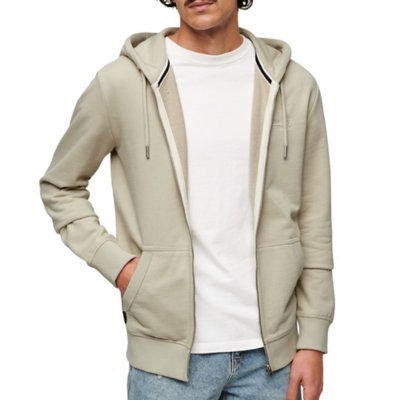 Sweatshirt zippé à capuche homme Essential Logo Zip Hoodie Ub SUPERDRY