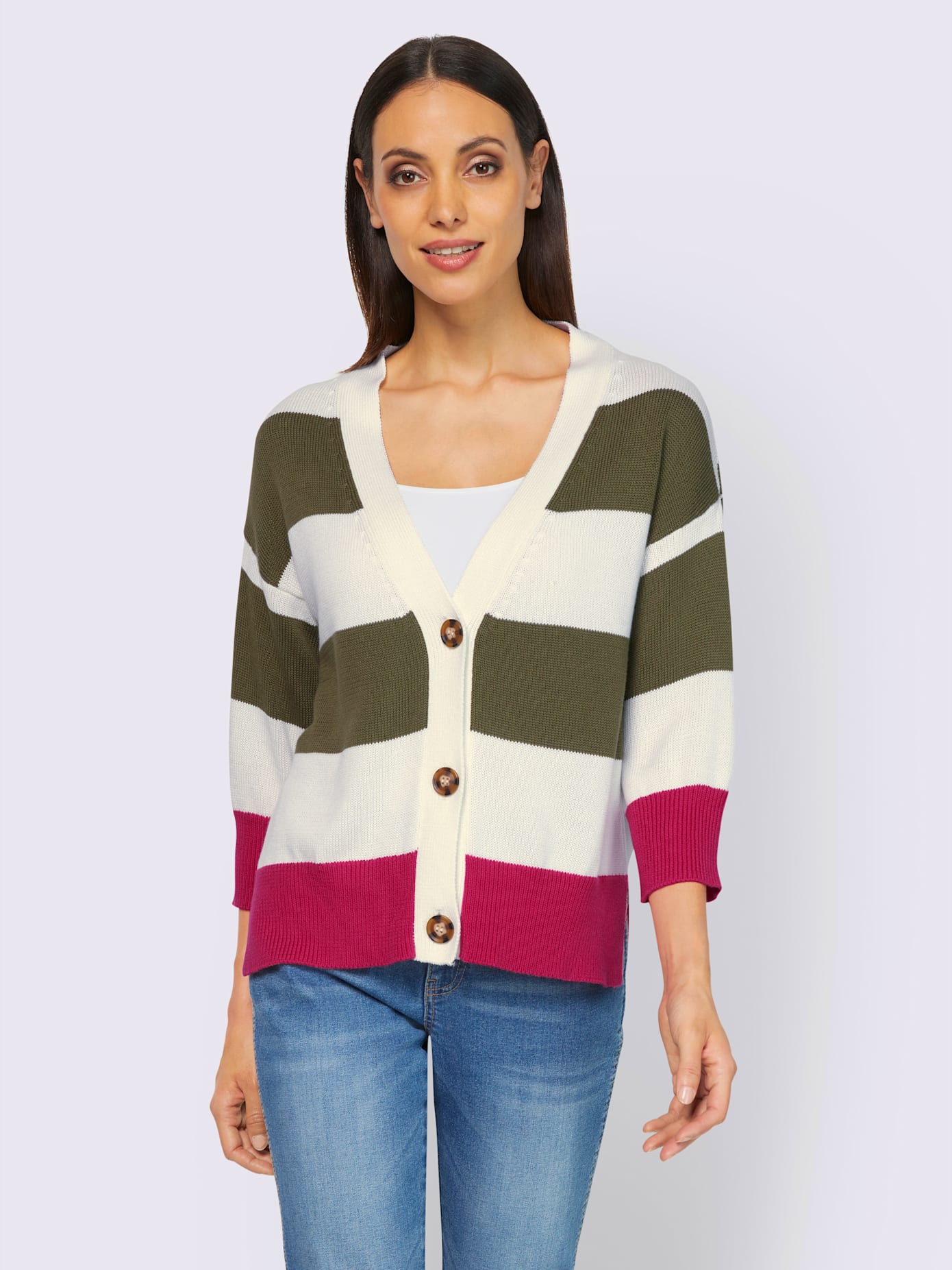 Veste en tricot pull tendance en mélange de cotons doux