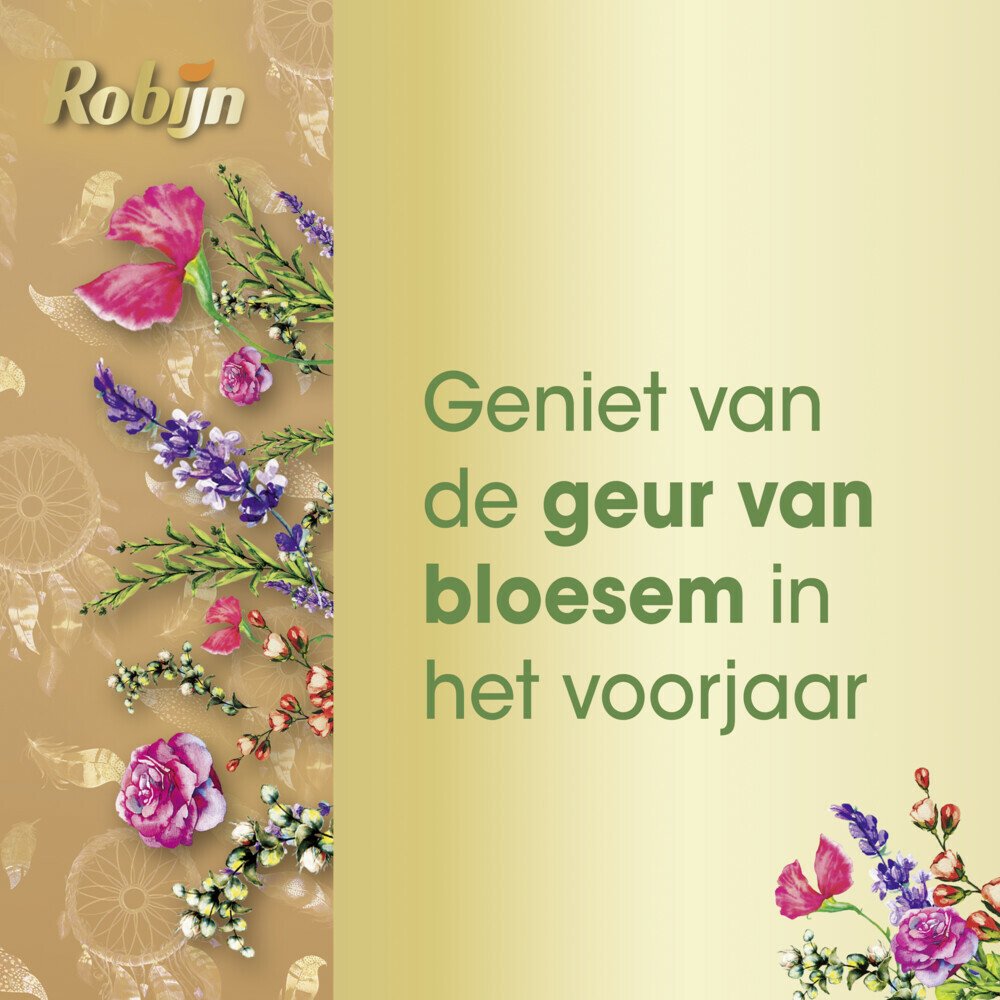 8x Robijn Klein & Krachtig Wasmiddel Bohemian Blossom 19 Wasbeurten665 ml