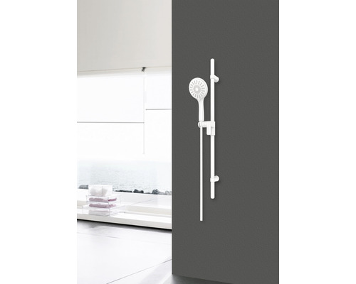 AVITAL ZILMA doucheset, mat wit, douchestang lengte 80 cm