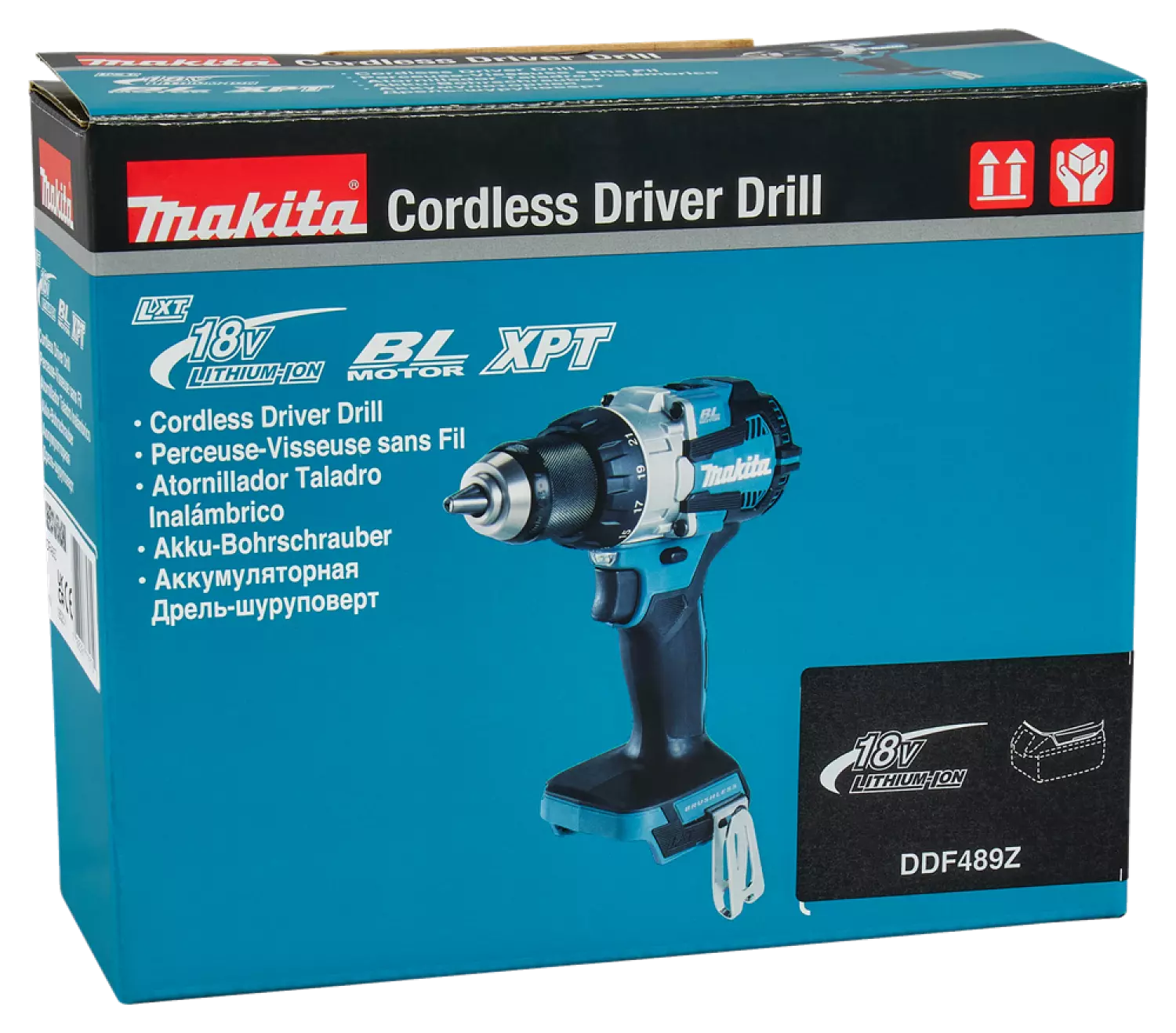 Makita DDF489Z 18V L-ion accu boor-/schroefmachine - 73Nm