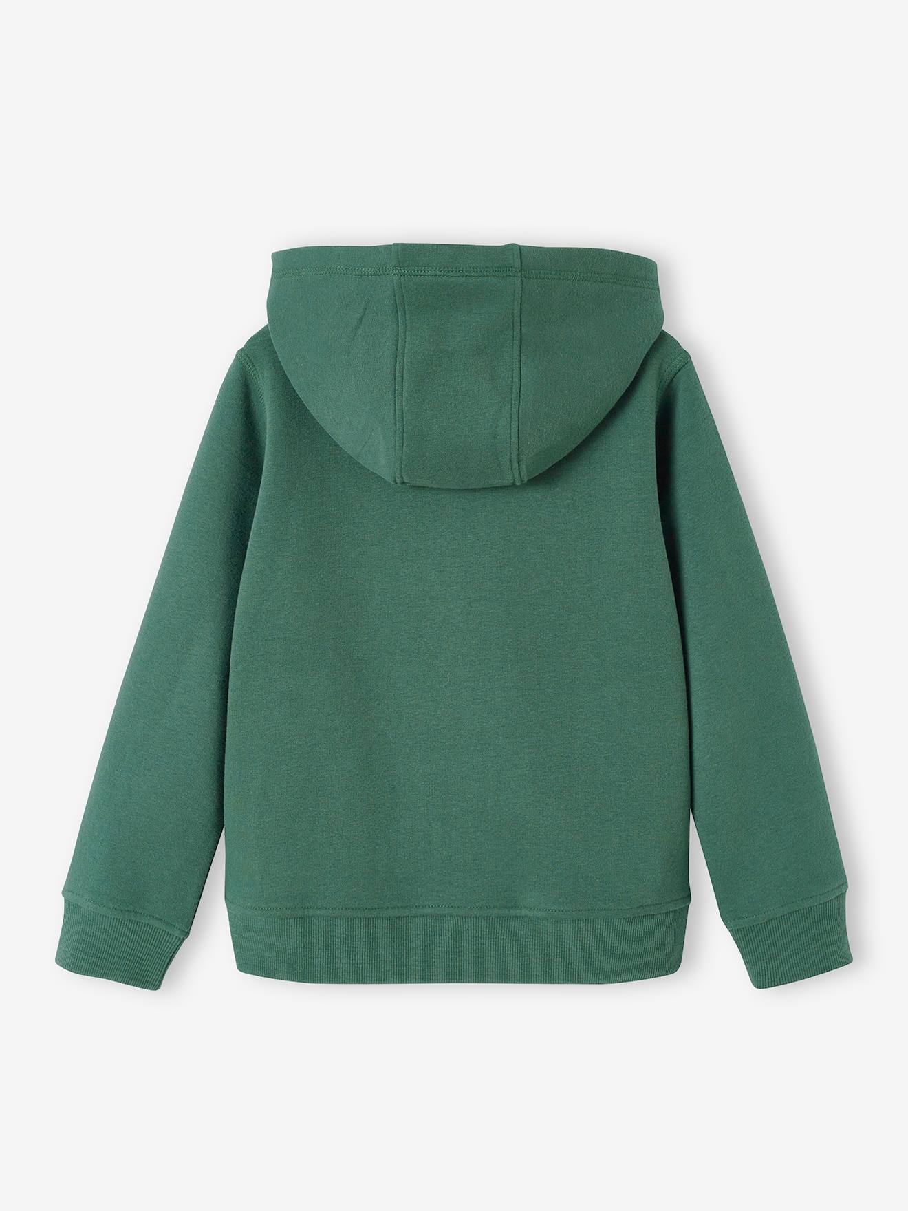 Moletom com zíper Skate, verde pinho infantil
