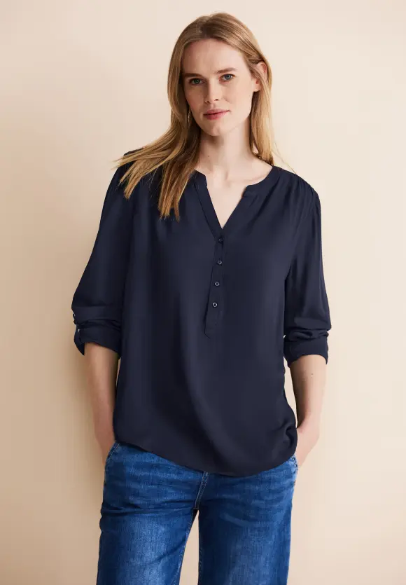 Bluse im Tunikastyle - deep blue