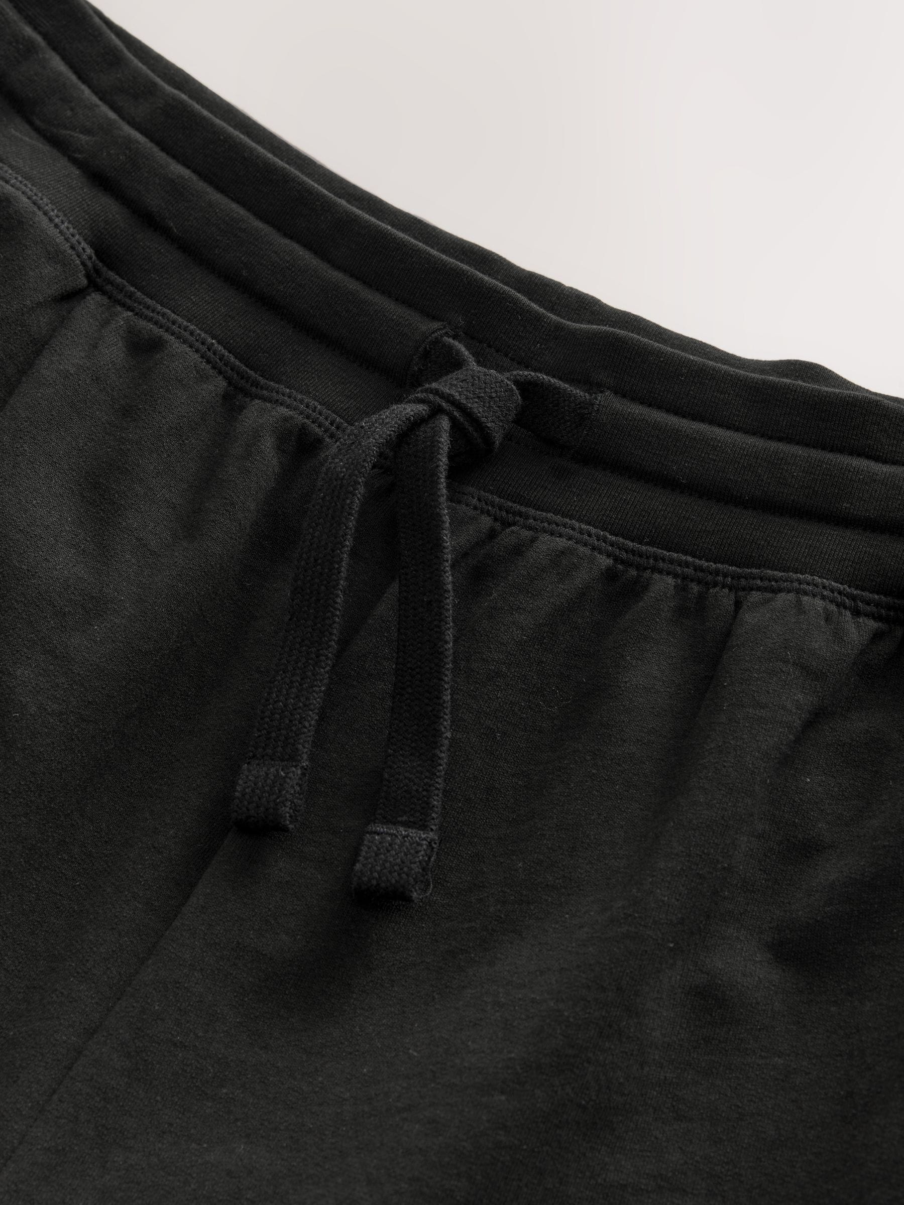 Zwart - Met boorden - Dunne joggingbroek
