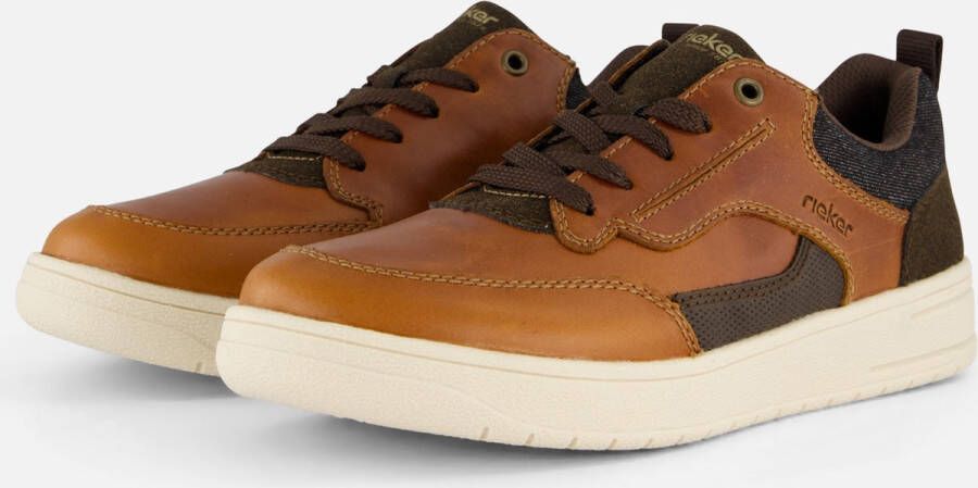 Rieker Bruine Vetersneakers met Robuuste Zool Brown