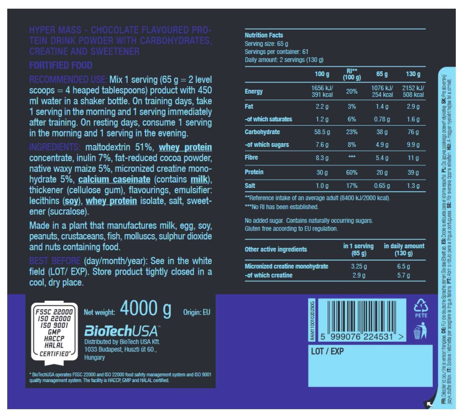 Biotech USA Hyper Mass 1 kg