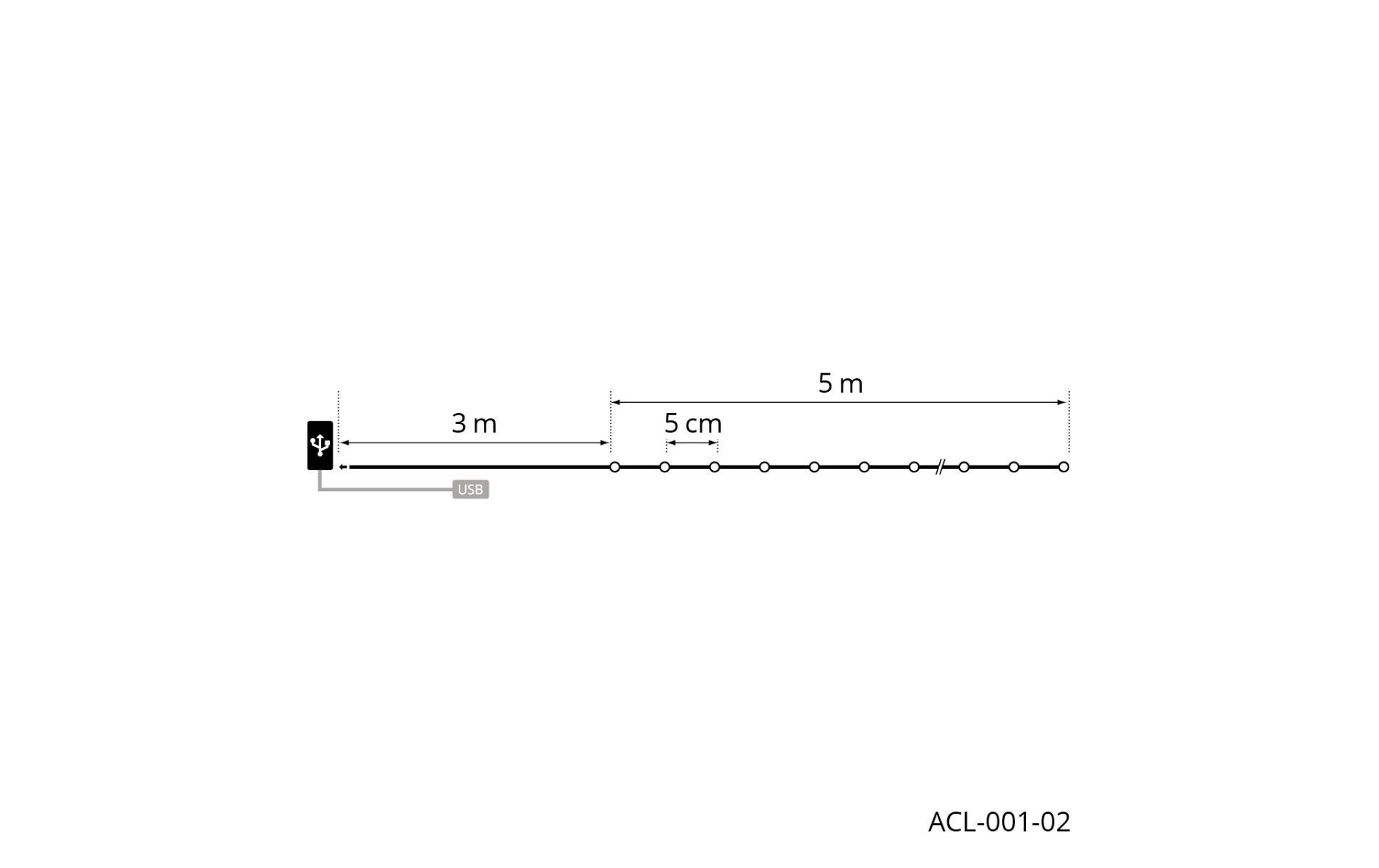 LED-Lichterkette Recharge String 5 m, 100 LED, GrünIn-/Outdoor Lichterkette