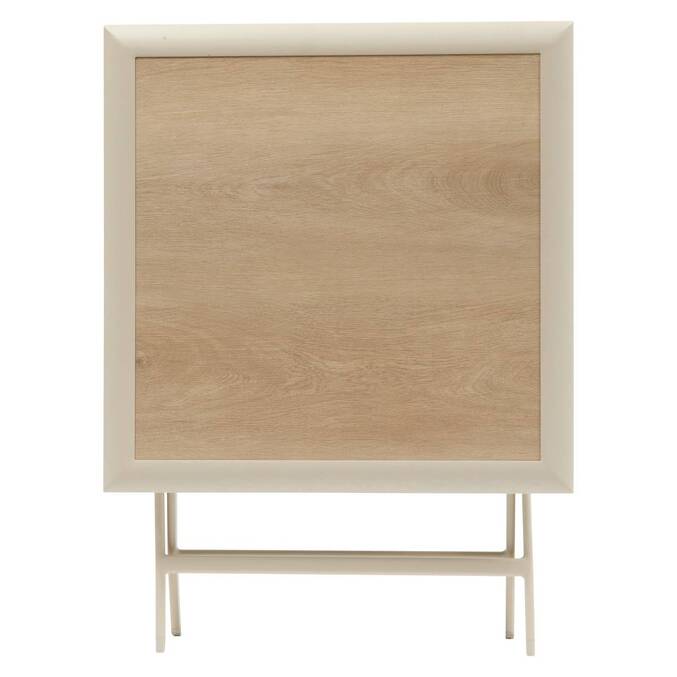 Table de jardin pliante carréee AZUA Epeautre / Argile
