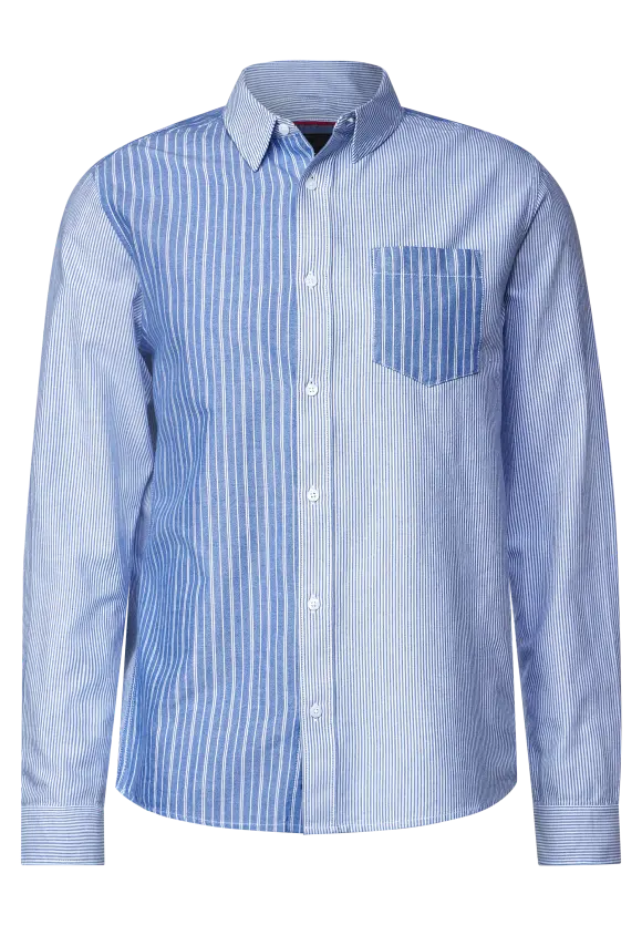 Hemd im Streifenmix - chambray blue
