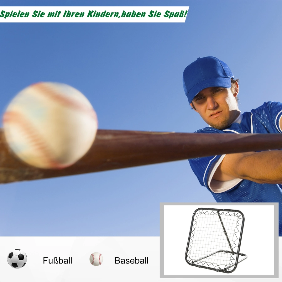 HOMCOM Rebounder schwarz