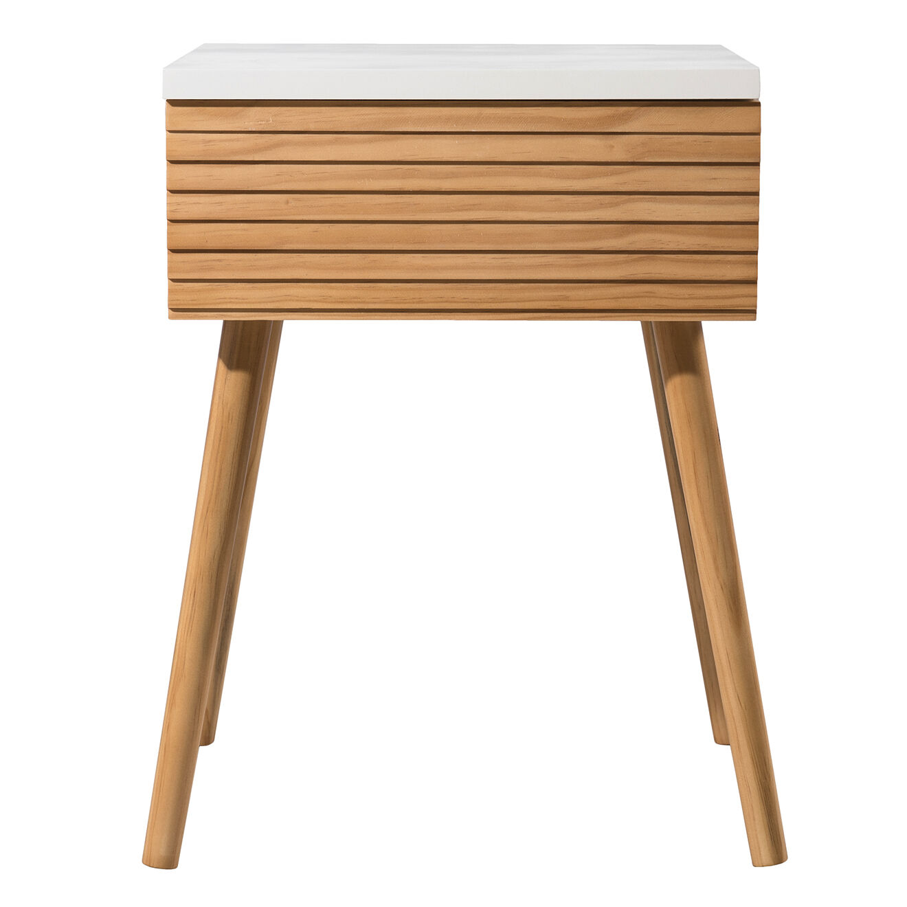 Macabane Table de chevet 1 tiroir Pedro bois - 40x34x56 cm