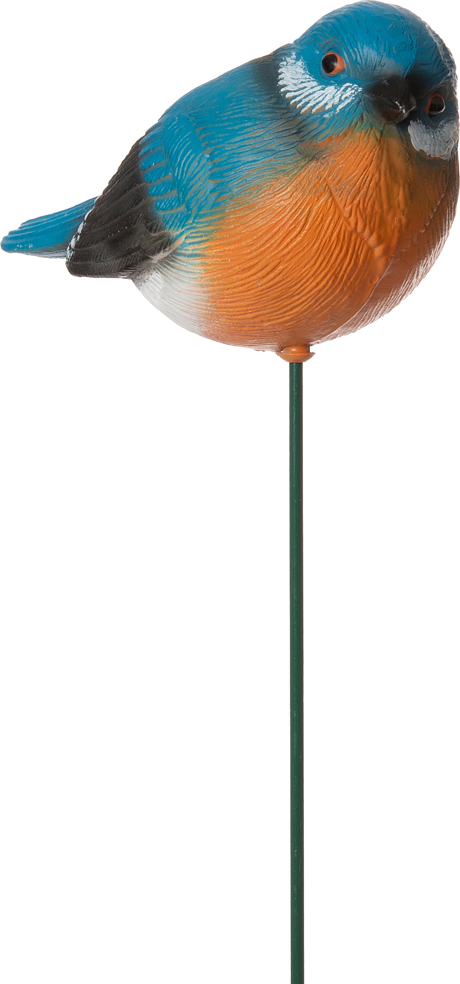 Intratuin tuinsteker vogel blauw / oranje 16 x 5 x 66 cm