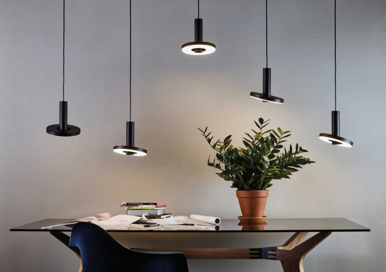 Tonone Beads 5 cluster hanglamp LED lineair zwart