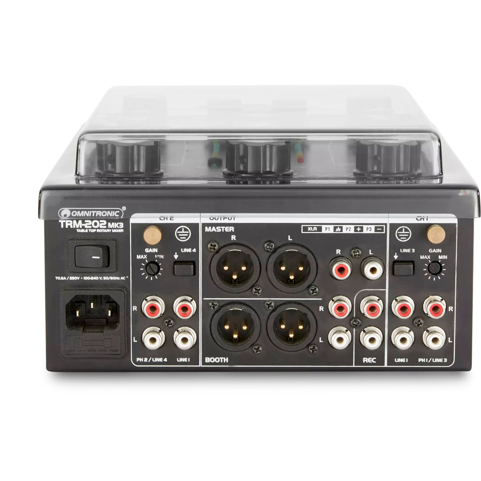 Decksaver stofkap voor Omnitronic TRM-202