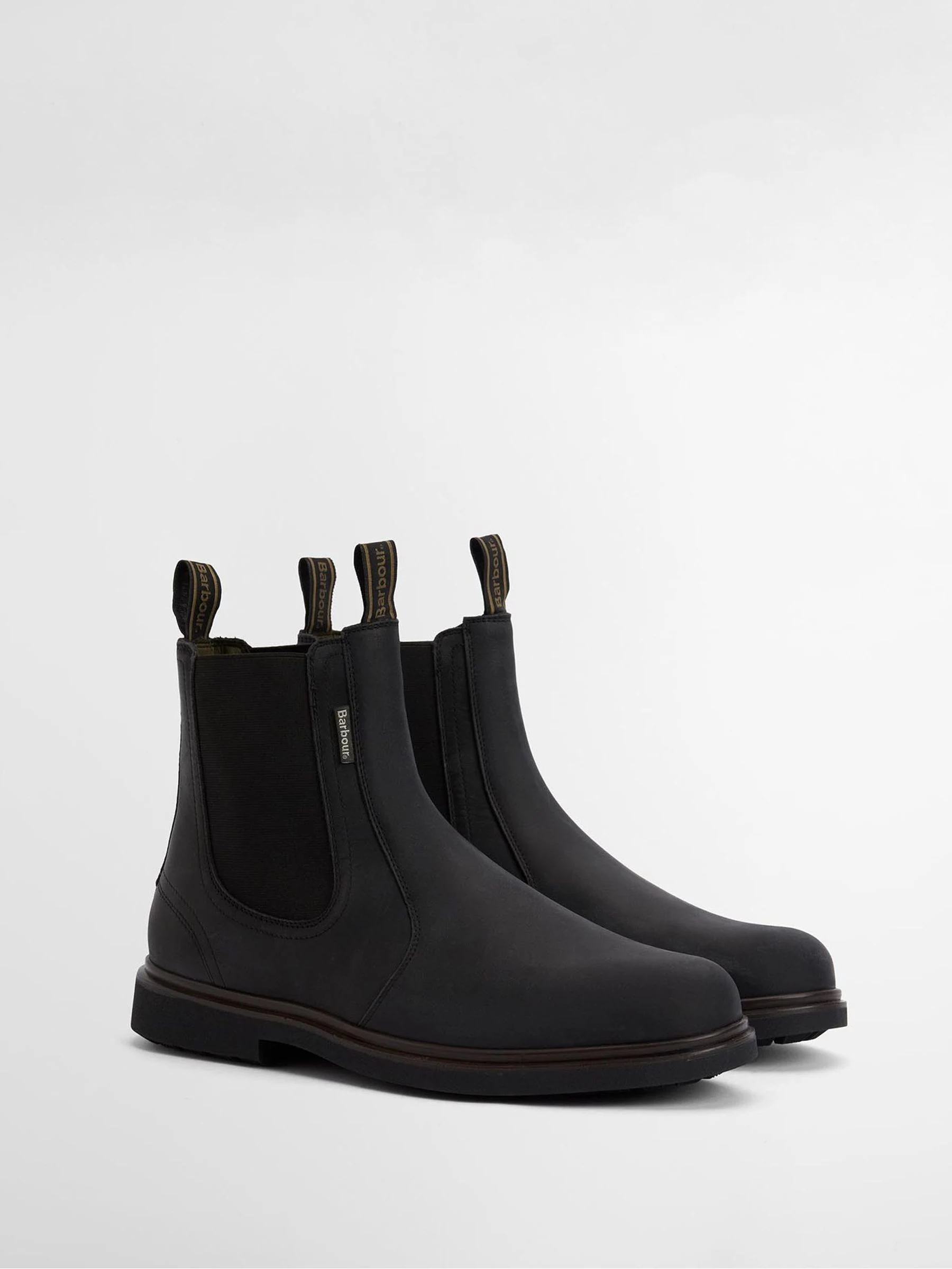 Zwart - Barbour® Hale leren Chelsea laars