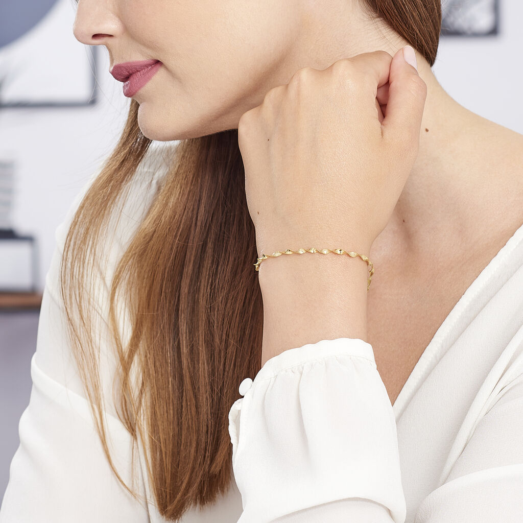 Bracelet Izar Torsadee Or Jaune