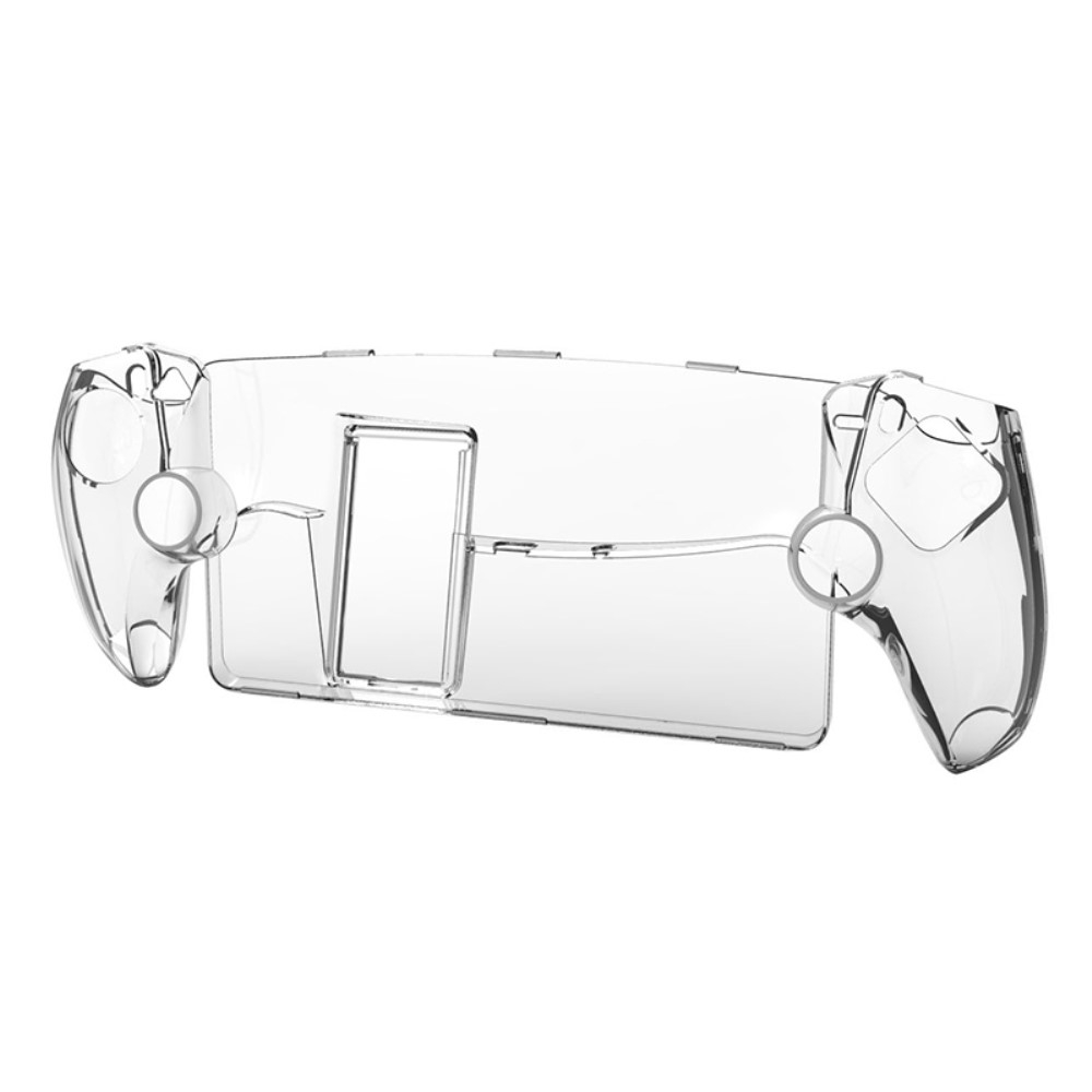 Sony PlayStation Portal Remote Player Controller Silikon Case Schutzhülle mit Aufsteller (hart) - Transparent