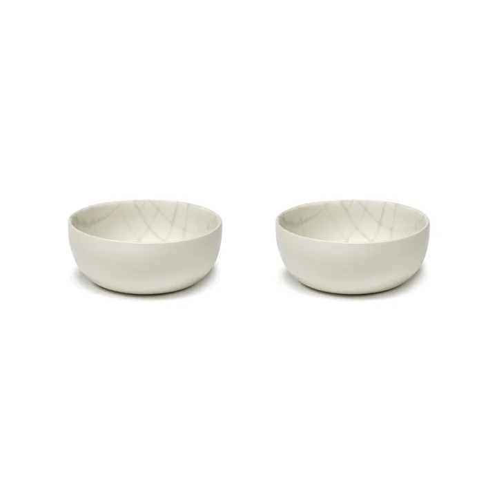 Serax - Zuma Schale by Kelly Wearstler, Ø 12,5 cm, Salt / weiss (2er-Set)