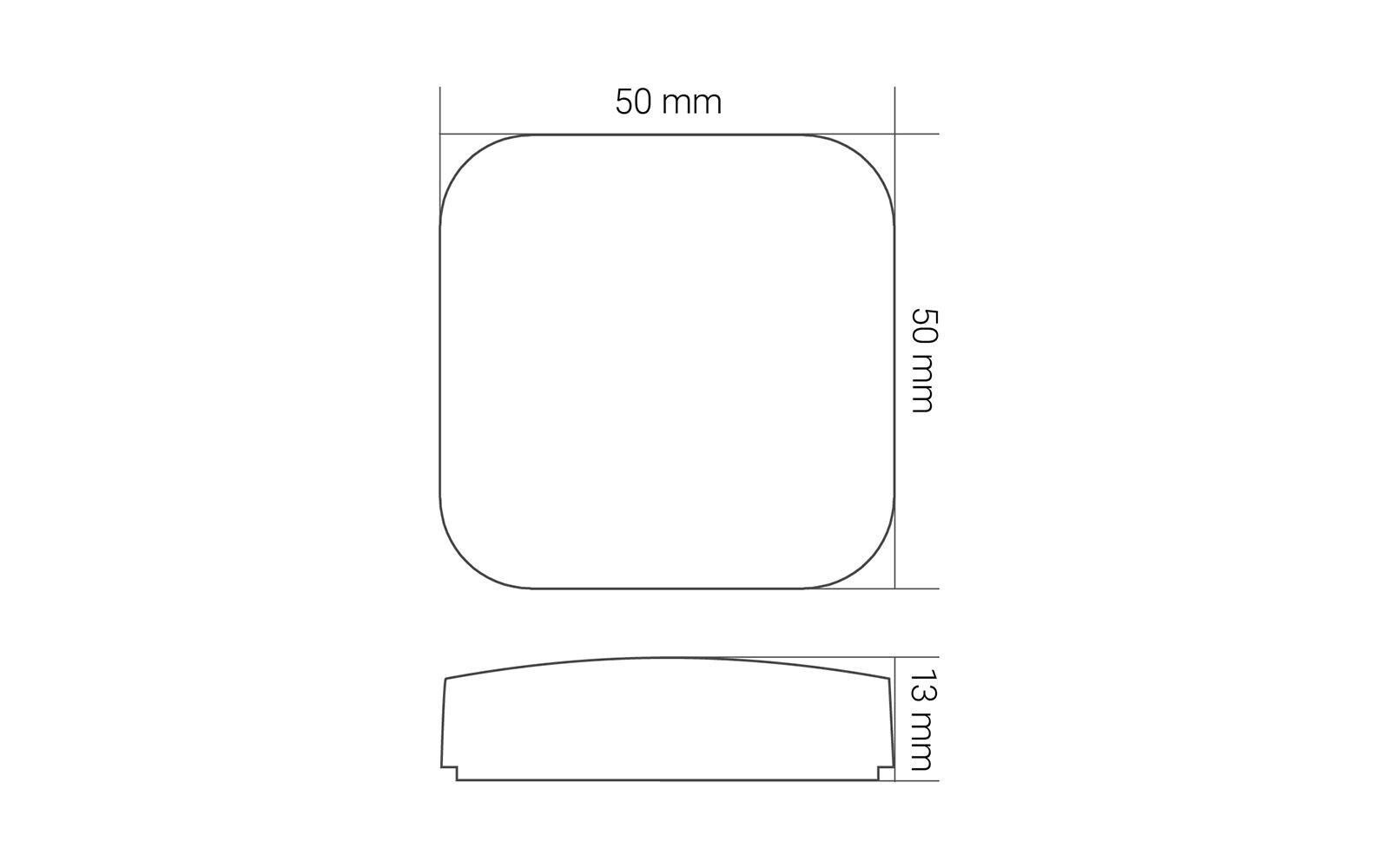 Smart Home Funktaster Mini 1-Kanal ZigBee 3.0Frei konfigurierbarer (via App) Taster zur Steuerung von Szenen & Automationen (Beleuchtung, Beschattung, Alarm, SOS etc.)