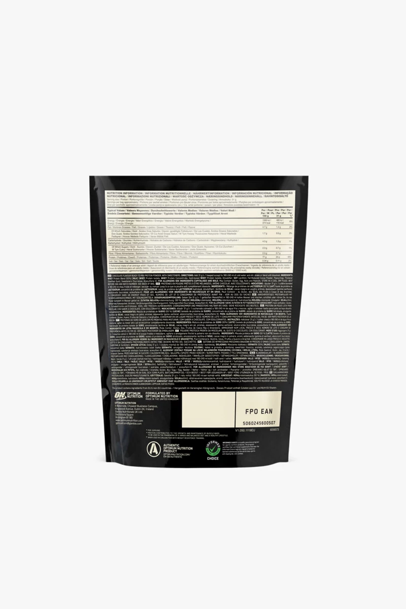 Optimum Nutrition Whey Gold Standard Double Rich Chocolate 465 g Proteinpulver